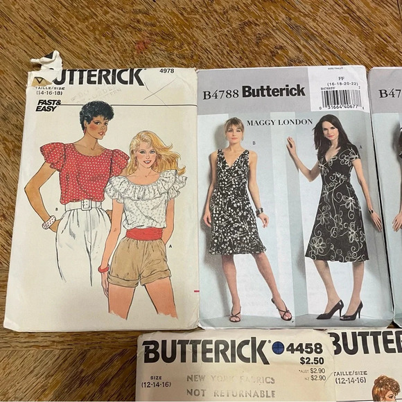 Vintage Butterick sewing patterns lot of 10. Womens Dresses, 2 Piece Suits - Picture 2 of 8